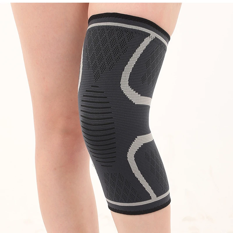 Knitted nylon sports knee pads men and women fall and winter badminton running fitness knee pads outdoor mountaineering warm kne