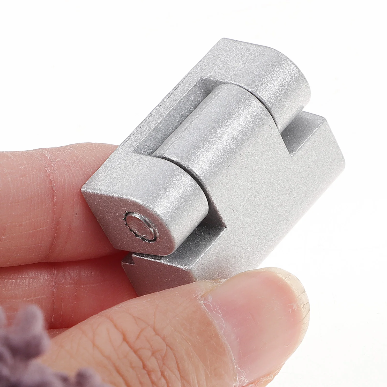 

4 Pcs Damping Hinges Reinforced Silver Industrial Cabinet Door Hinges for Distribution Box Suitable Voltage Control