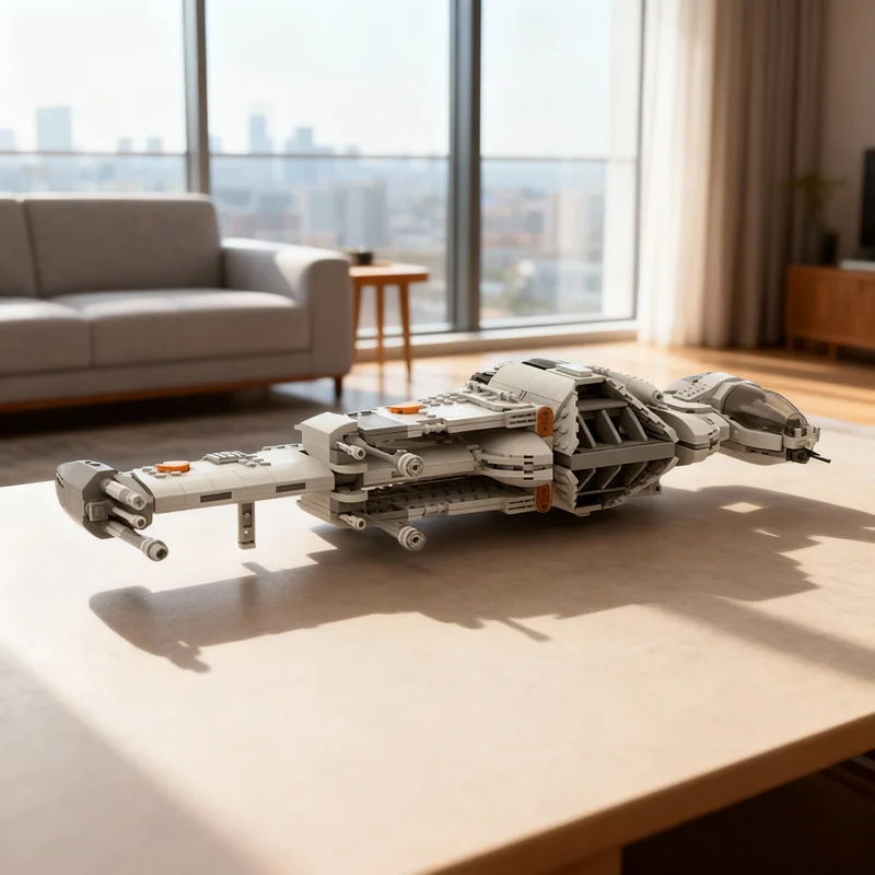 

896 деталей MOC A SF B Wing Starfighter: Модель звездолета для сборки, конструктор, рождественский подарок, развивающая игрушка, творческий набор для обучения