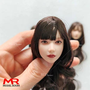 1/6 escala Anime Girl Ojeros móviles Cabeza Sculpt Trasplant Talling Model Fit 12 '' Soldado Figura de acción pálida Figura Muñecas de cuerpo Muñecas 8 Mejores ventas 1 6 Sculp de cabeza femenina - №2