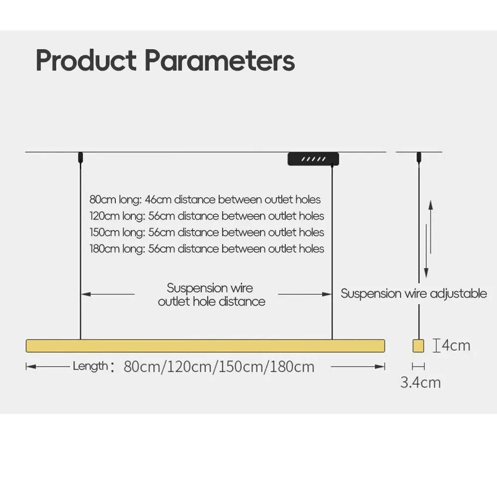 Retro nogueira madeira linear luminária led mão varredura sensor luz preto pendurado lâmpadas para sala de estar cozinha barra jantar lâmpada