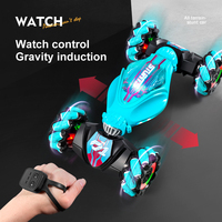 2.4Ghz 4WD RC Stunt Car with Gesture Control - 360° Flips, Drift Racing, LED Lights & Music, Off-Road Toy for Boys Girls