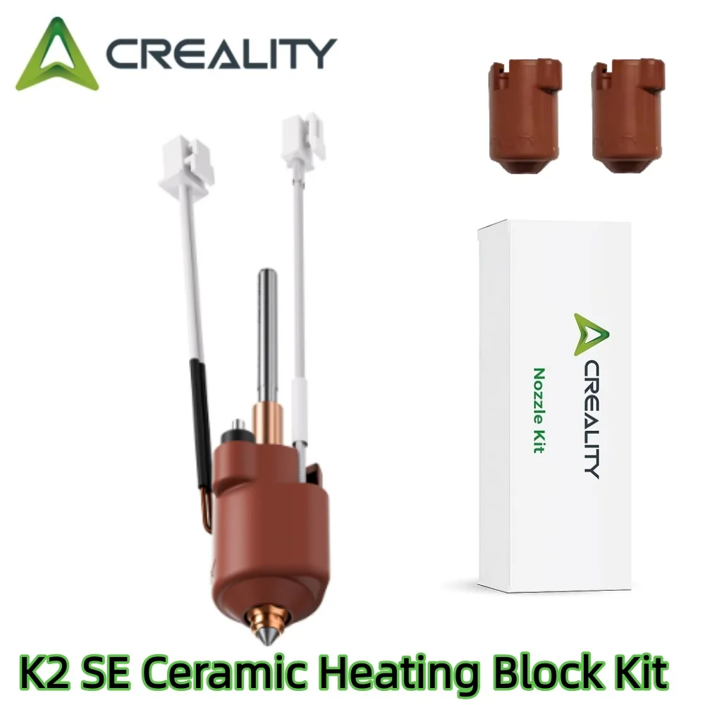 

Комплект керамического нагревательного блока Creality K2 SE с быстросменным соплом 300 ° Высокотемпературный цельнометаллический интегрированный экструдер-хотэнд для K2SE