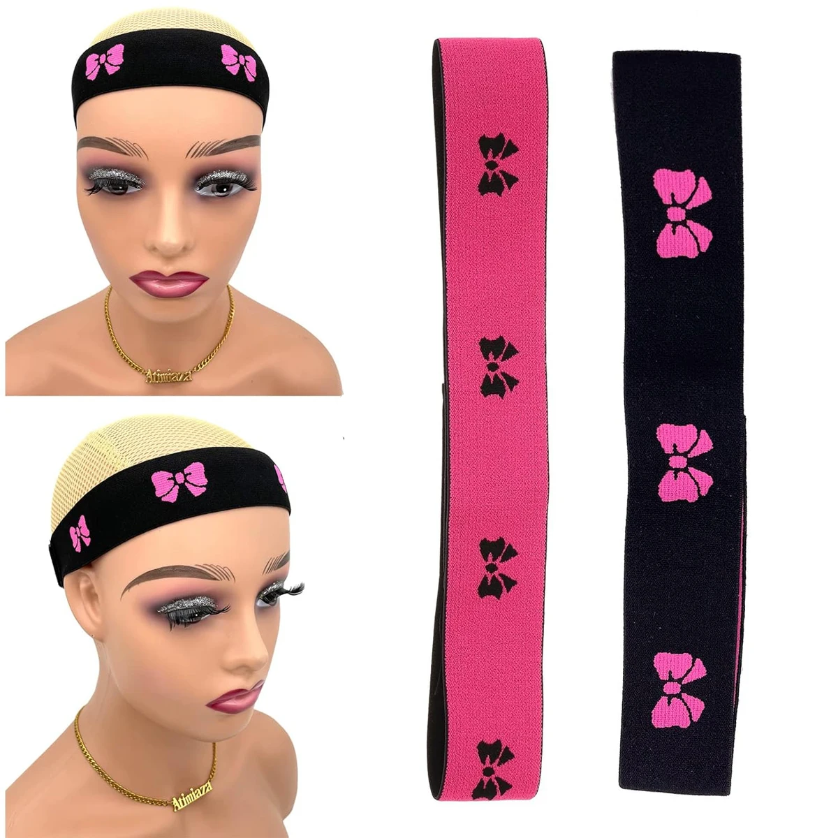 

5Pcs Elastic Band for Wig Edges Wrap Wig Band Lace Melting Band to Lay Edges Baby Hair Edge Adjustable Wig Melt Bands