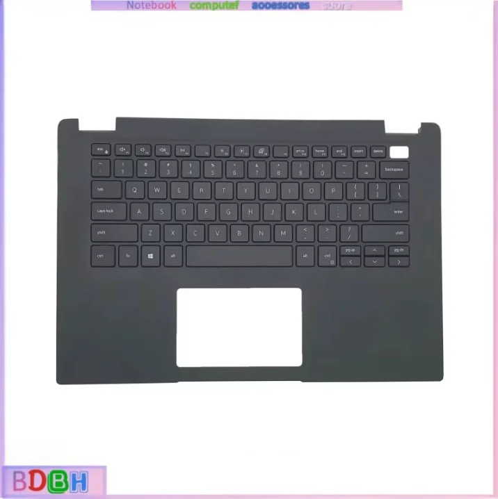 US Keyboard For Dell Latitude 3410 E3410 Laptop Palmrest Upper Cover Top Case with Backlit keyboard Replacement 00MC2P 6THXK