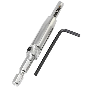 ヒンジ付きタペッパーコアドリルビットセット,高速度鋼ボディ,ヒンジ付き参照,7サイズあり