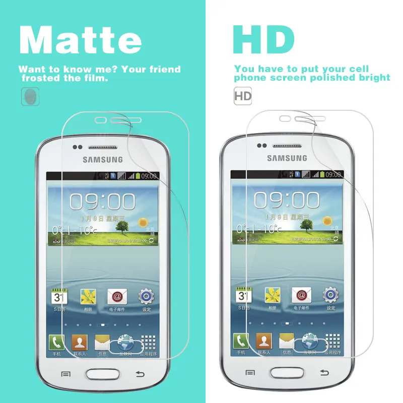 Передняя глянцевая HD-плёнка для Samsung I437, I8190, I8200, I8250, I8268, I829, I8730, I919, I929, I9300, матовая антибликовая плёнка