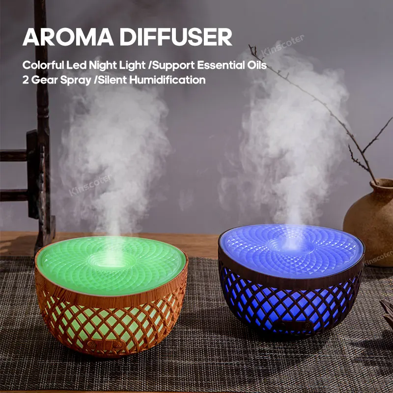 Essential Oil Diffuser for Home Quiet Working Ultrasonic Aromatherapy Diffuser with Night Lights