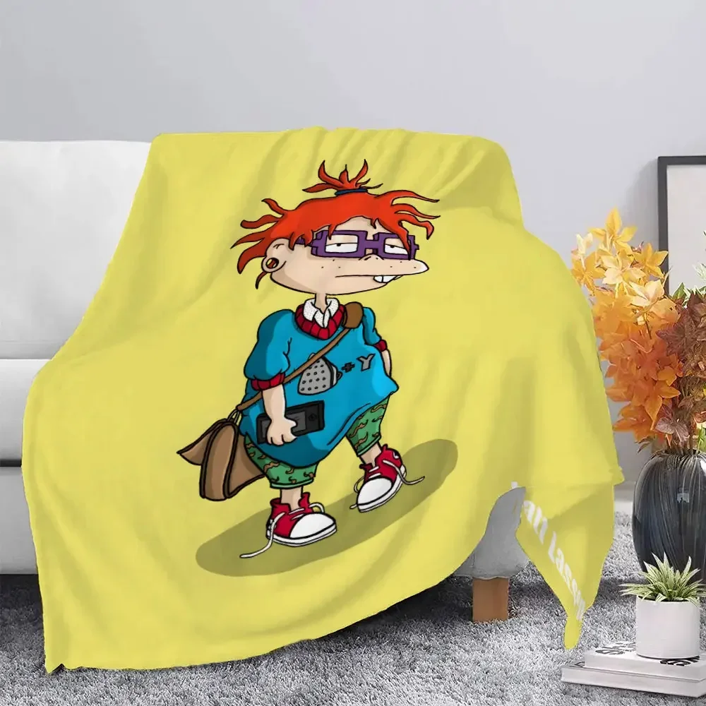 Cartoon R-rugrats Printed Blanket Picnic Blankets Warm Blanket Soft and Comfortable Blanket Home Travel Birthday Gift