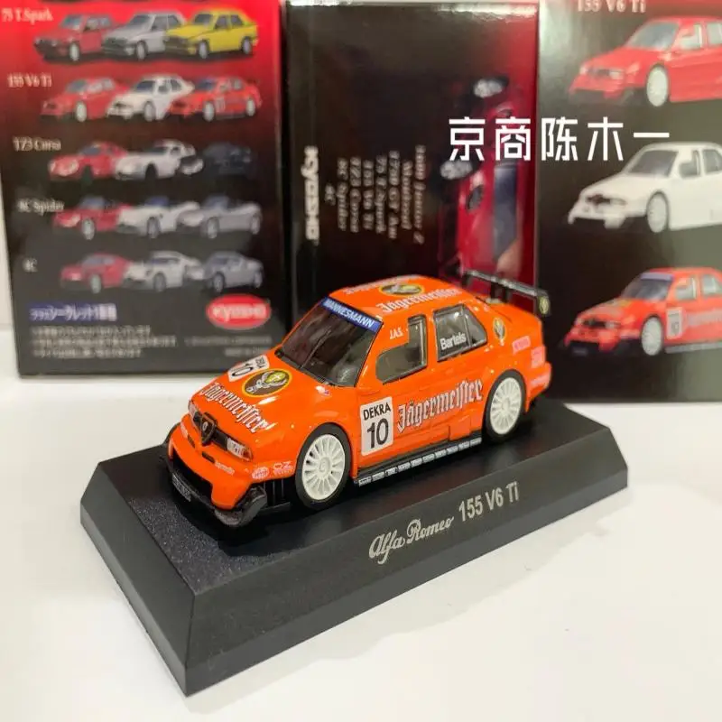 

1/64 KYOSHO Alfa Romeo 155 V6 Ti серии DTM Race Car Коллекция литых под давлением сплавов, декоративная модель автомобиля, игрушки