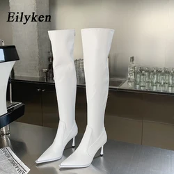 Eilyken Sexy Super High Heels Over The Knee Boots Women Ladies Spring Autumn Thigh High Long Party Shoes Botas De Mujer