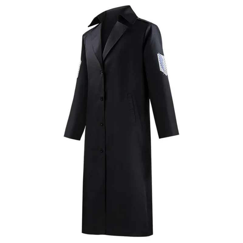 أنيمي ليفي هجوم إرين تيتان تأثيري البدلة سترة أحزمة Shingeki no Kyojin تأثيري عباءة زي الفيلق معطف جاكيتات هالوين