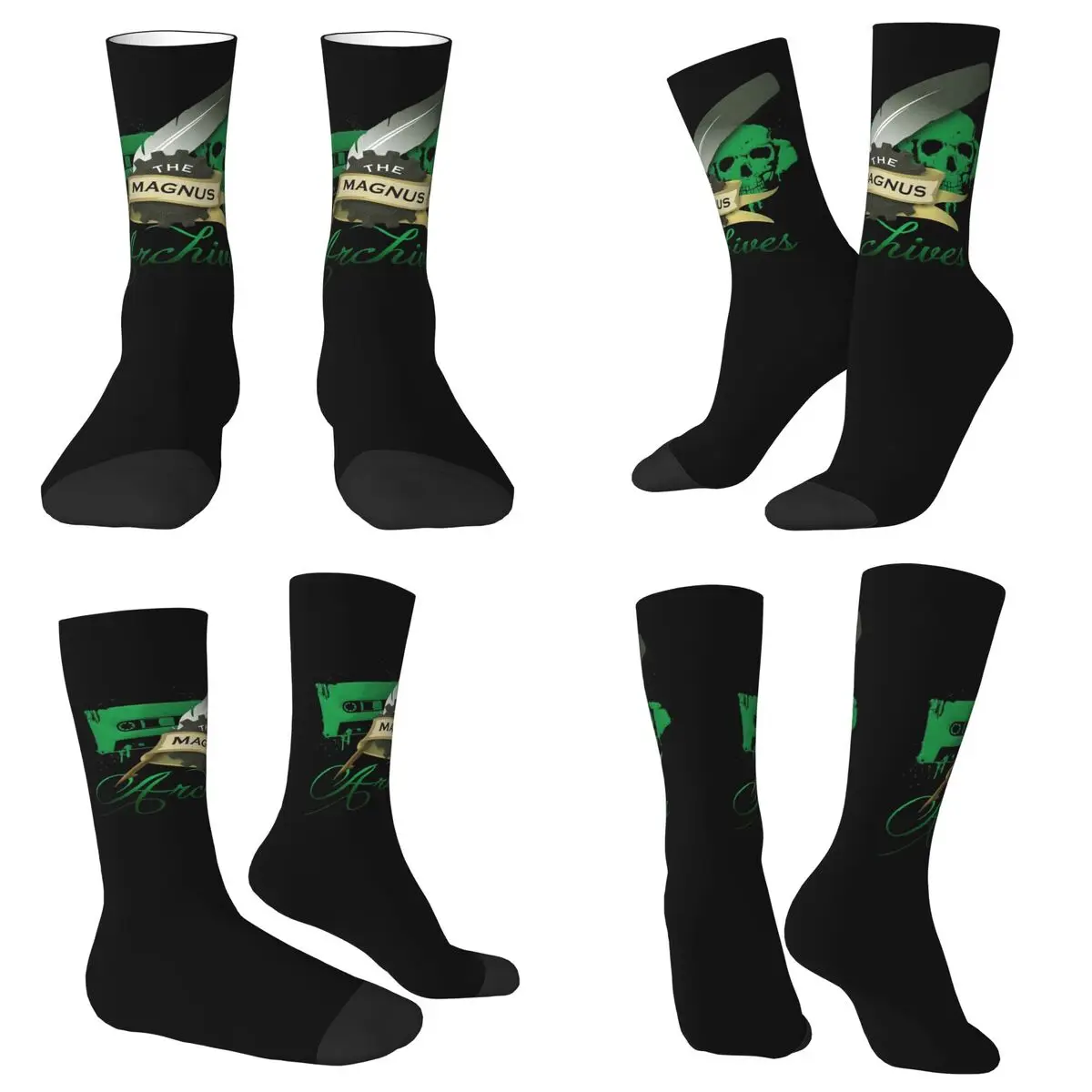 

The Magnus Archives Log Socks Harajuku Super Soft Stockings All Season Long Socks Accessories for Unisex Christmas Gifts