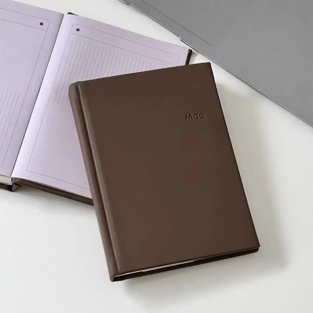 New Retro Sea Salt A6 Handbook Korean Style Simple Ins Blue Hard Shell Student Handbook Stationery Schedule Check-in Notepad Ins