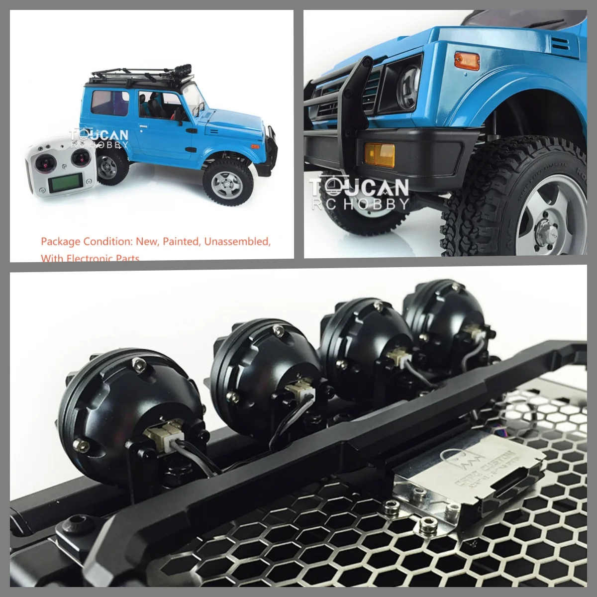 

Capo 1/6 RC Remote Control Crawler Car SIXER1 Samurai ESC I6S Roof Rack Light Outdoor Toys For Boys Gift THZH0551-SMT6