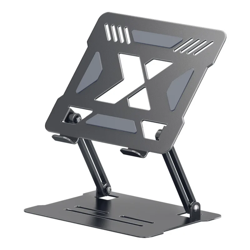 

Aluminum Alloy Laptop Stand with Cooling Base Elevated Desktop Shelf Raised Tablet Stand Adjustable Computer Stand