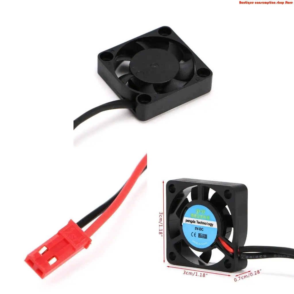 L9NA 5V Brushless High Speed Cooling Fan 30x30x7mm 2Pin Connector Cooler