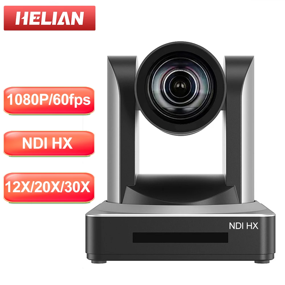 NDI PTZ Camera HD Video Conference Wide-angle HDMI SDI USB 12/20/30x Zoom for Meeting Online Office Equipment System Youtube