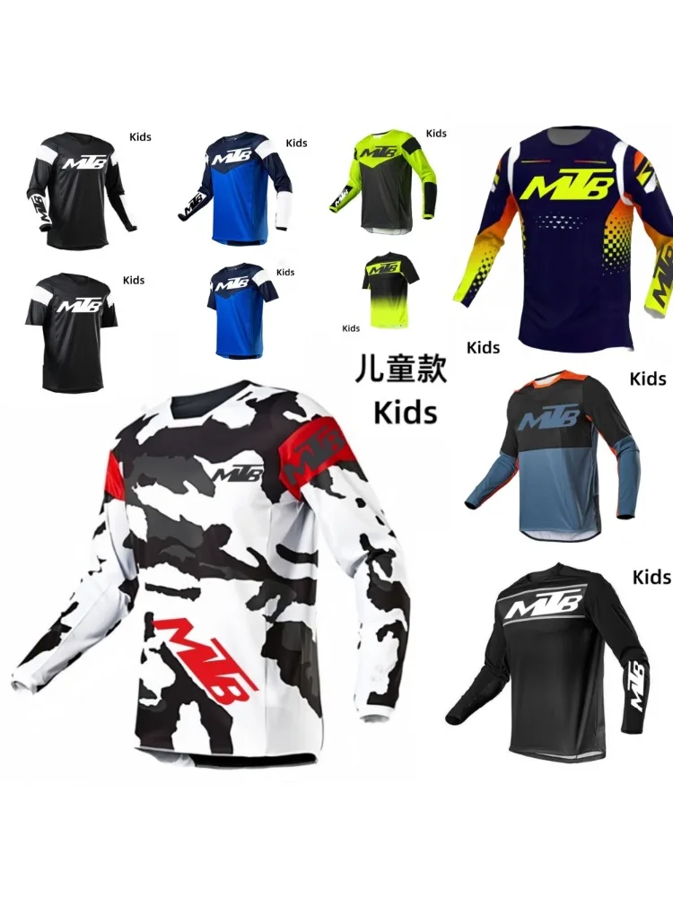 AliExpress Motocross kids jersey Mountain Enduro Bike Clothing Bicycle Moto Downhill T-shirt Cycling Jersey MTB Shirts Bmx 2025 new