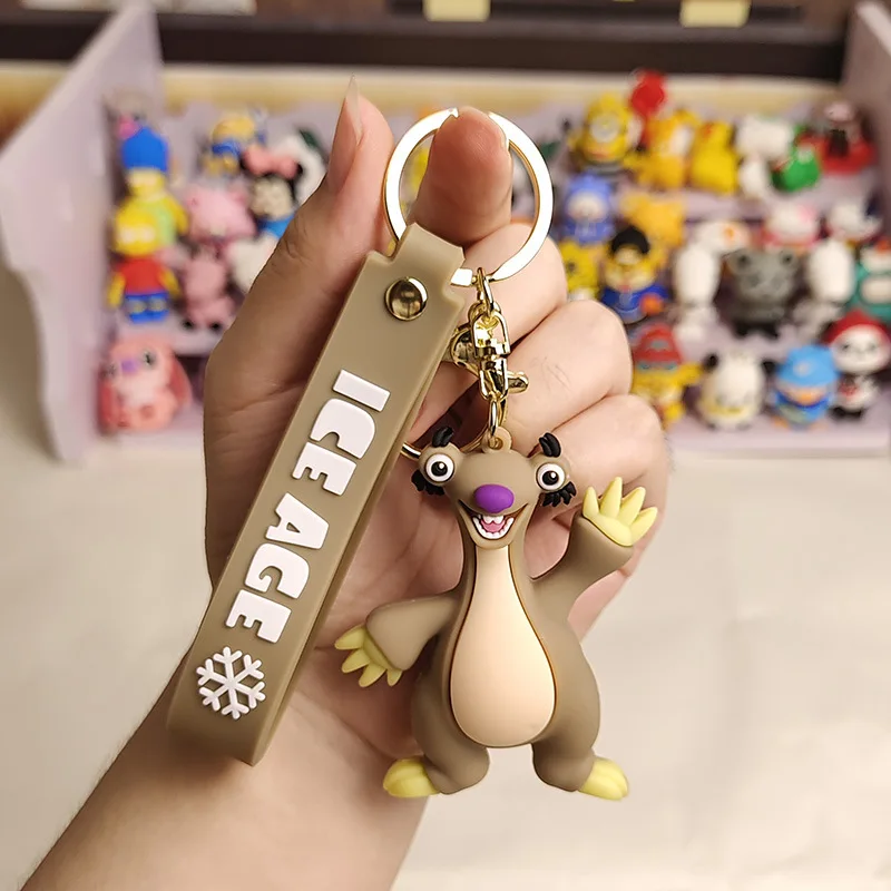 Cartoon Animal Ice Age Keychain Creative Mammoth Keychain image 4
