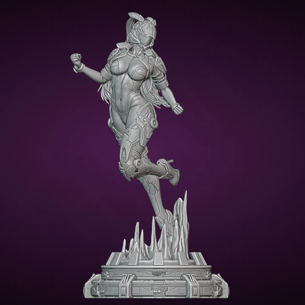 1/24 Scale Belle Sexy Bunny Warrior Resin Figure Model Kit Unassembled Unpainted DIY Collectible Miniature Hobby Toy