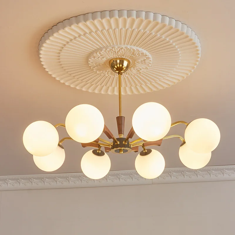 Pre-loved living room chandelier walnut brass bedroom study dining room B&B vintage