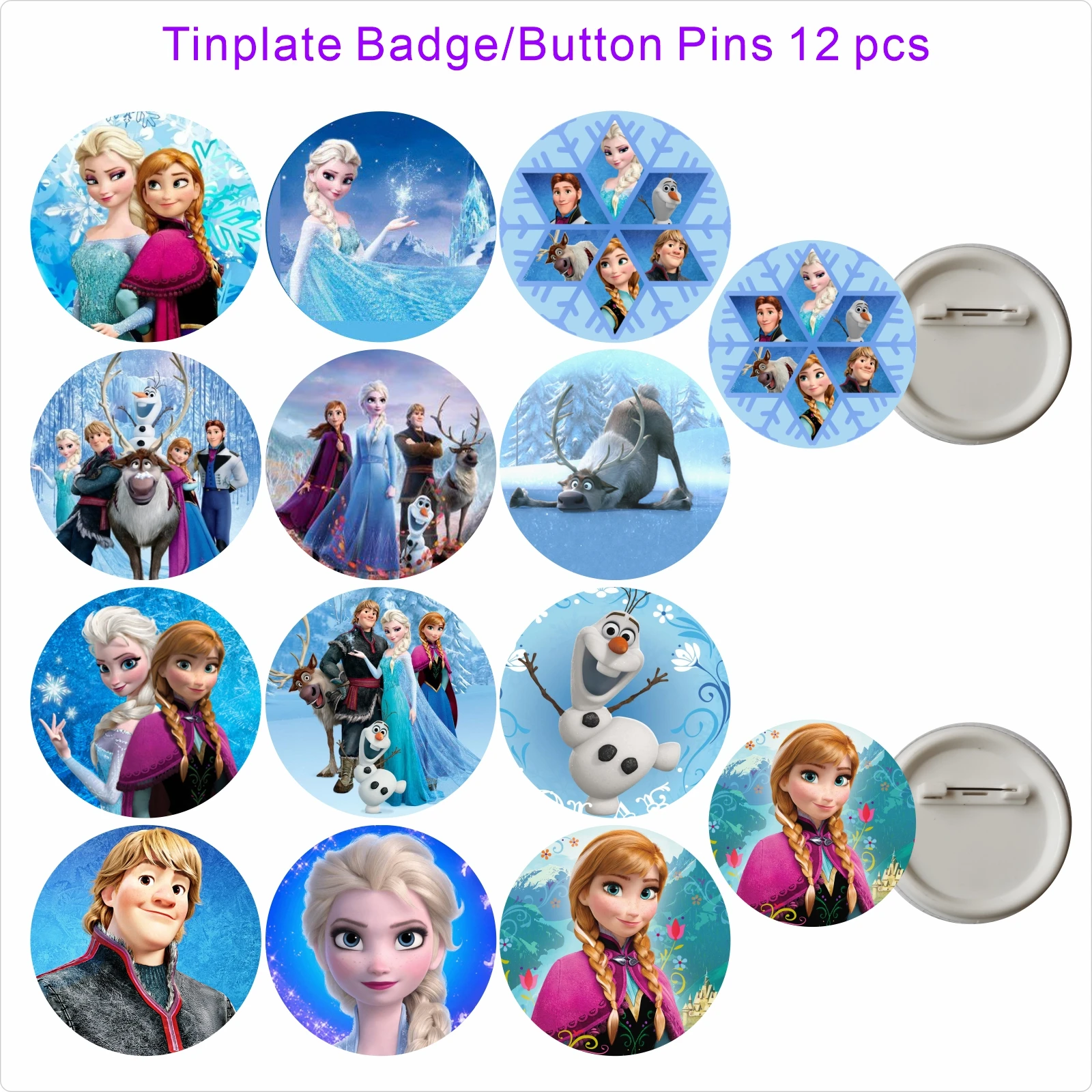 アナとエルサのプリンセスパーティー記念品、スタンプ、ステッカー、スラップブレスレット、ギフト、クリスマスパーティーデコレーション