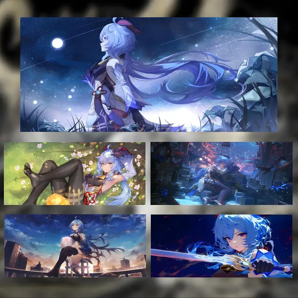 Game Character Genshin Impact Mouse Pad Large Thick Desk Pad Stitched Edges Gaming Mouse Mat for PC