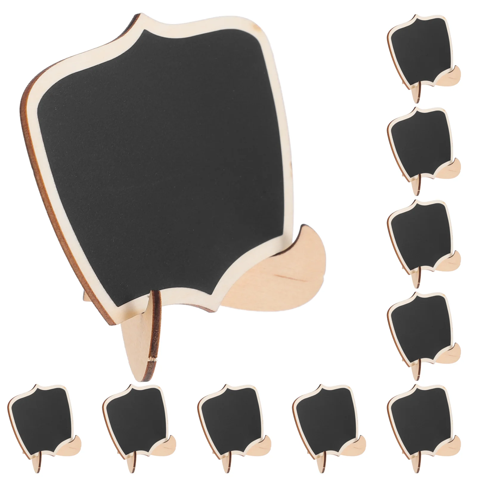 10 Pcs Buffet Small Wooden Blackboard Banquet Birthday Decoration for Girl Food Labels Party