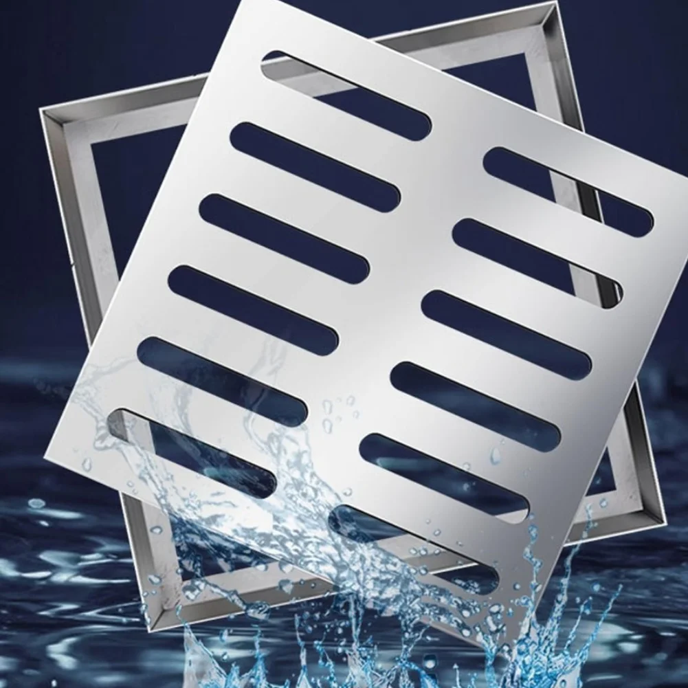 

Heavy Duty Stainless Steel Drain Grate for Outdoor Use in Gardens Garages Patios and Parking Lot Drainage Systems