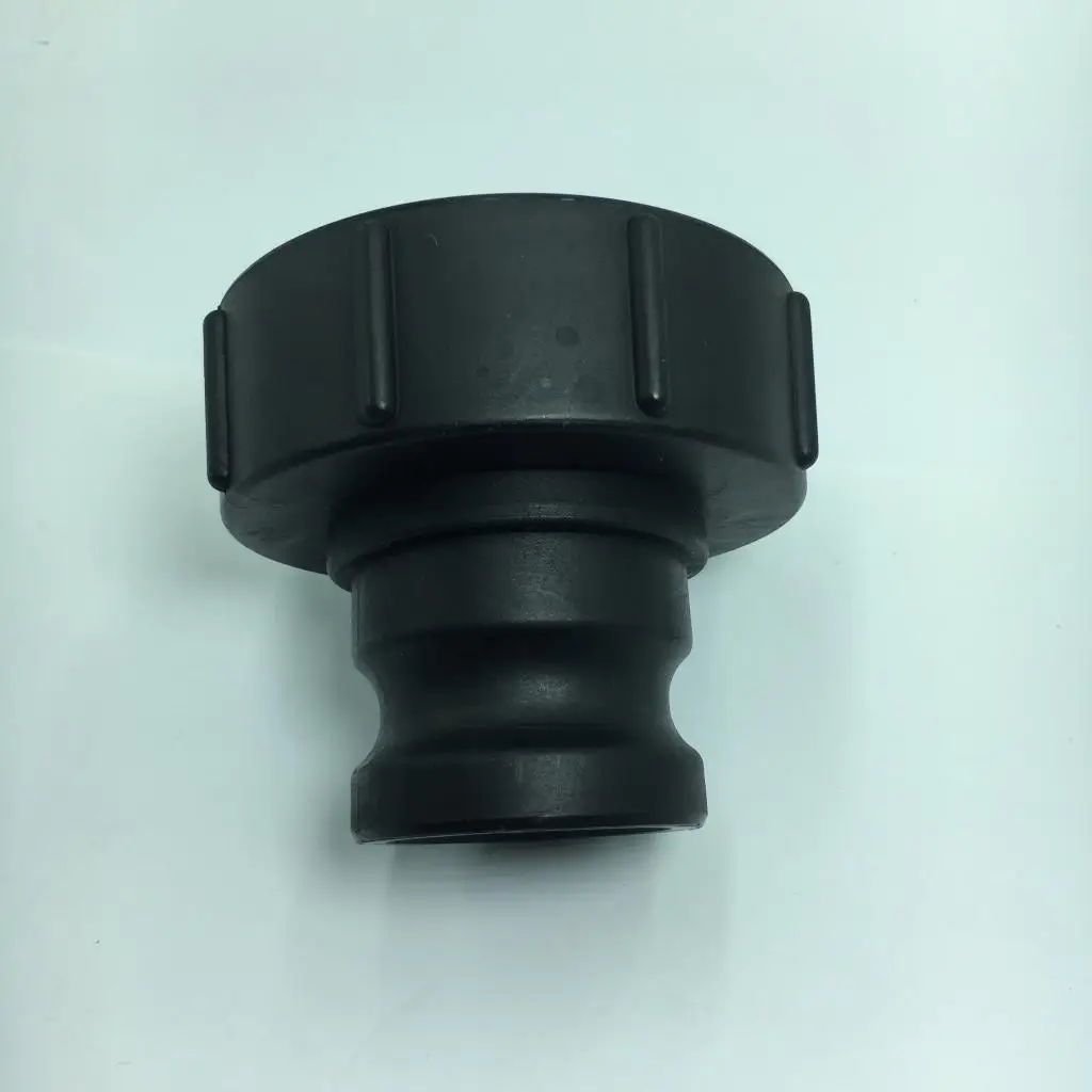 IBC Tote Adapters Fine Thread 100mm Black Polypropylene Hose Connector for Stacked Barrel Containers