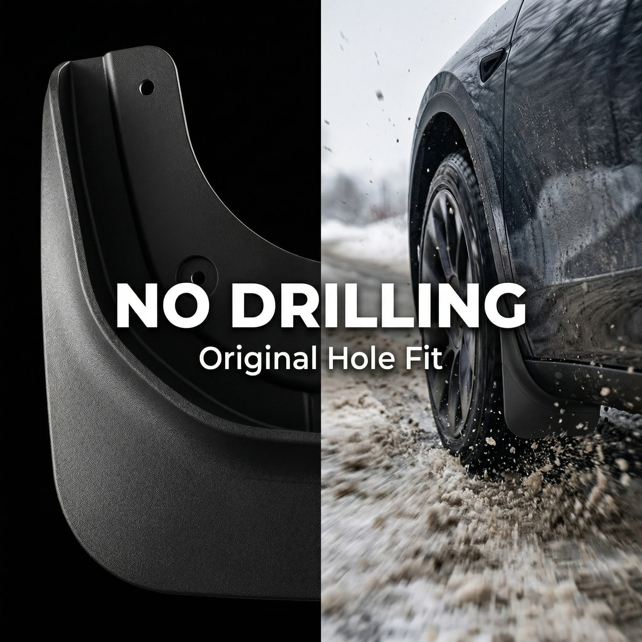 

Mud Flaps for Tesla Model 3 Highland/Y 2024 2025 Accessories Splash Guards No Drilling Front Rear Mudguards Fender Protector Set