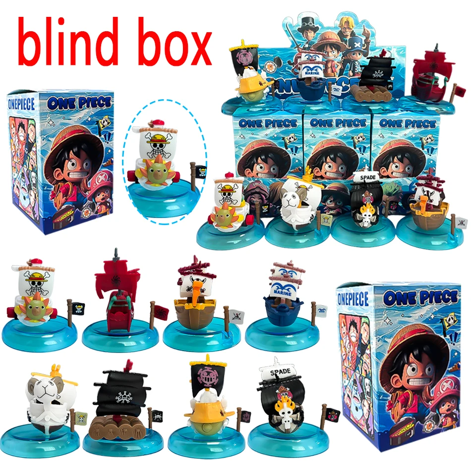 

anime One Piece-Pirate Ship series Blind Box Guess Bag Toys Doll Cute Anime Figure Desktop Ornaments Collection