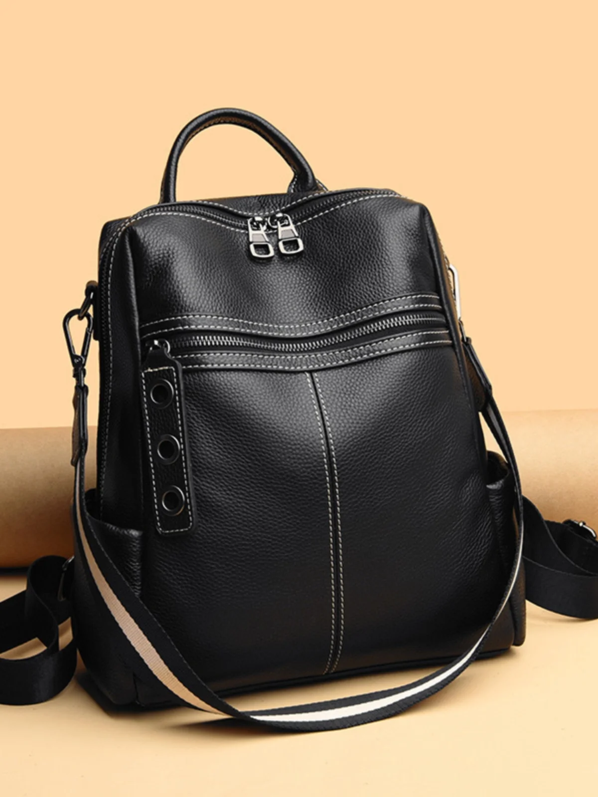 

Ladies Large Capaci Soft Leather oulder Bag Faionable Trendy Cowhide Handbag Modern Neutral Sle Daily Use Bapa