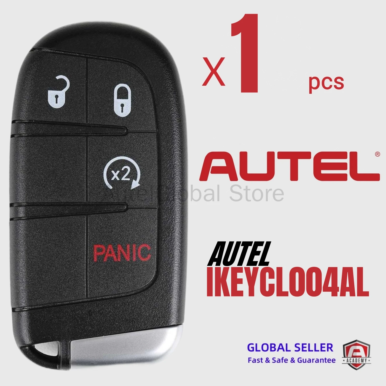 

1PCS Autel IKEY IKEYCL004AL CL004AL Universal Smart Remote Key 4 Buttons For Chrysler For Autel Smart Key For KM100 IM508 IM608