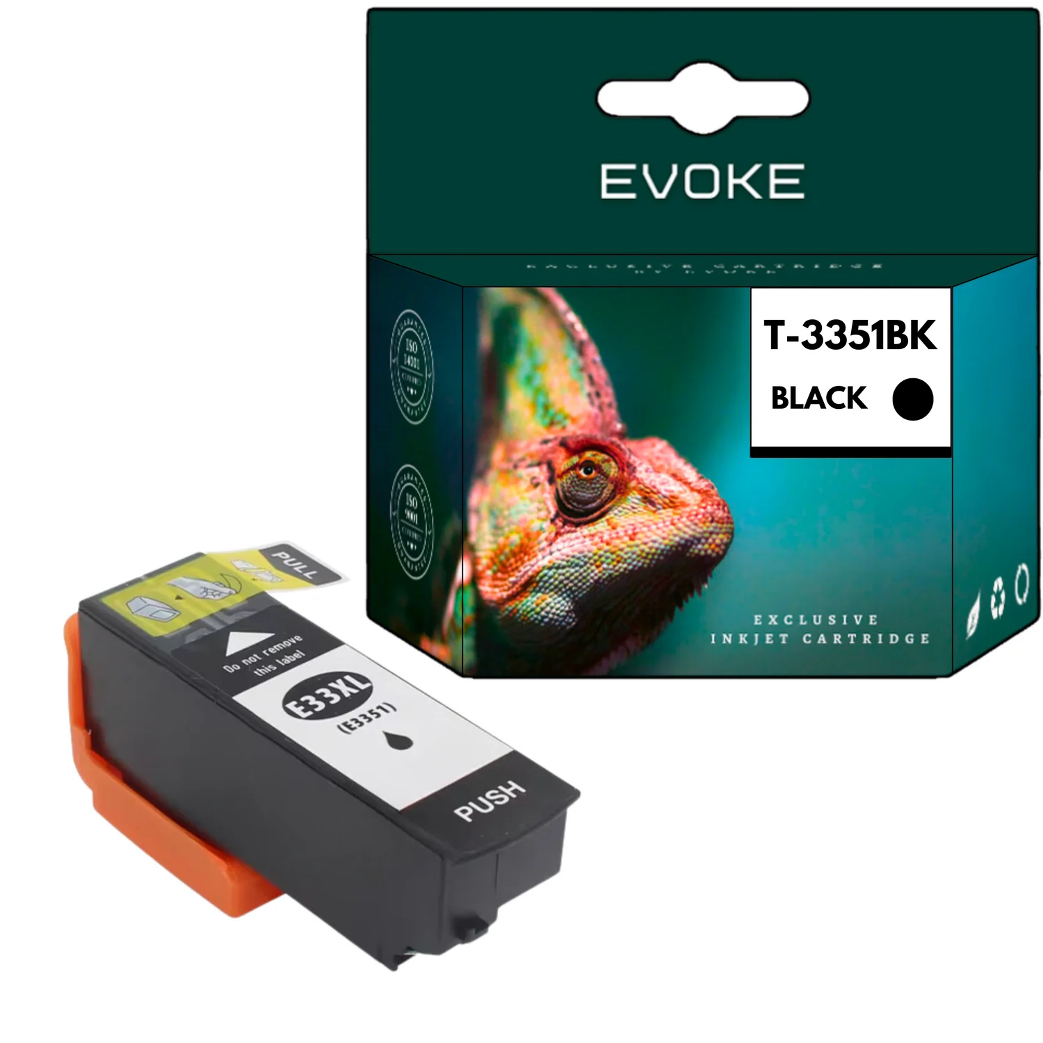 Evoke Compatibele Inkt voor Epson 33XL 33 XL T3351 Zwart 22 ml 950 Pagina's Expression Premium Xp-530 Xp-540 Xp-630 Xp-635 Xp-640 Xp-645 Xp-830 Xp-900 Xp-7100