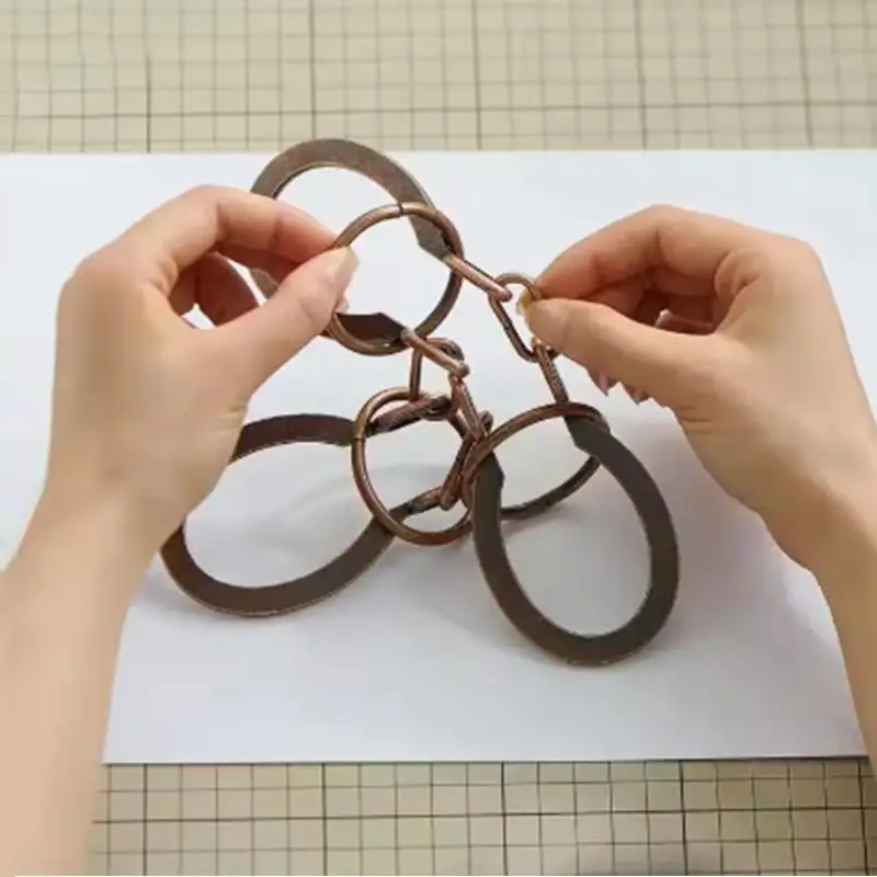 Difficulty Level Classical Metal Horseshoe Puzzle  Brain Teaser Disentanglement Mind IQ Logic Test Educational Toys Kids Adults