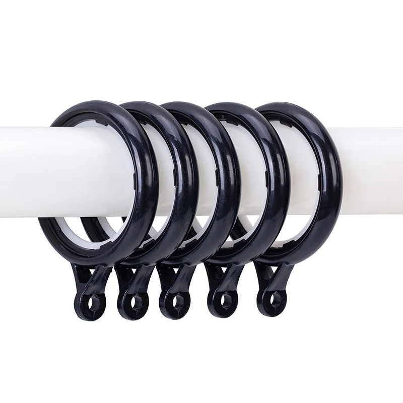 Plastikowy przesuwny rzymski pierścień do zasłon, pierścienie z oczkami, niski poziom hałasu, średnica wewnętrzna 30 mm, 42 mm, nanoskala, 32 szt.