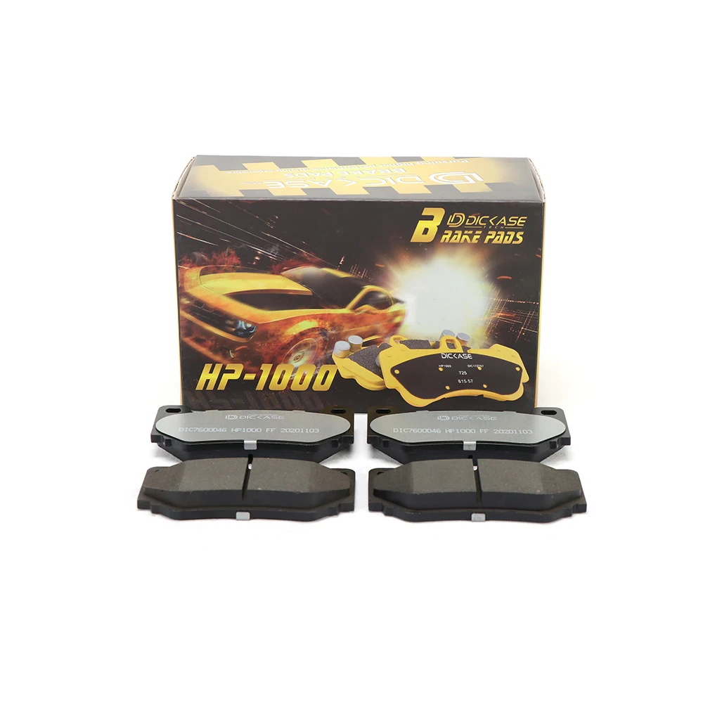 Dicase Low noise ceramic brake pads front and rear cp7040d54&cp3251d50 part number