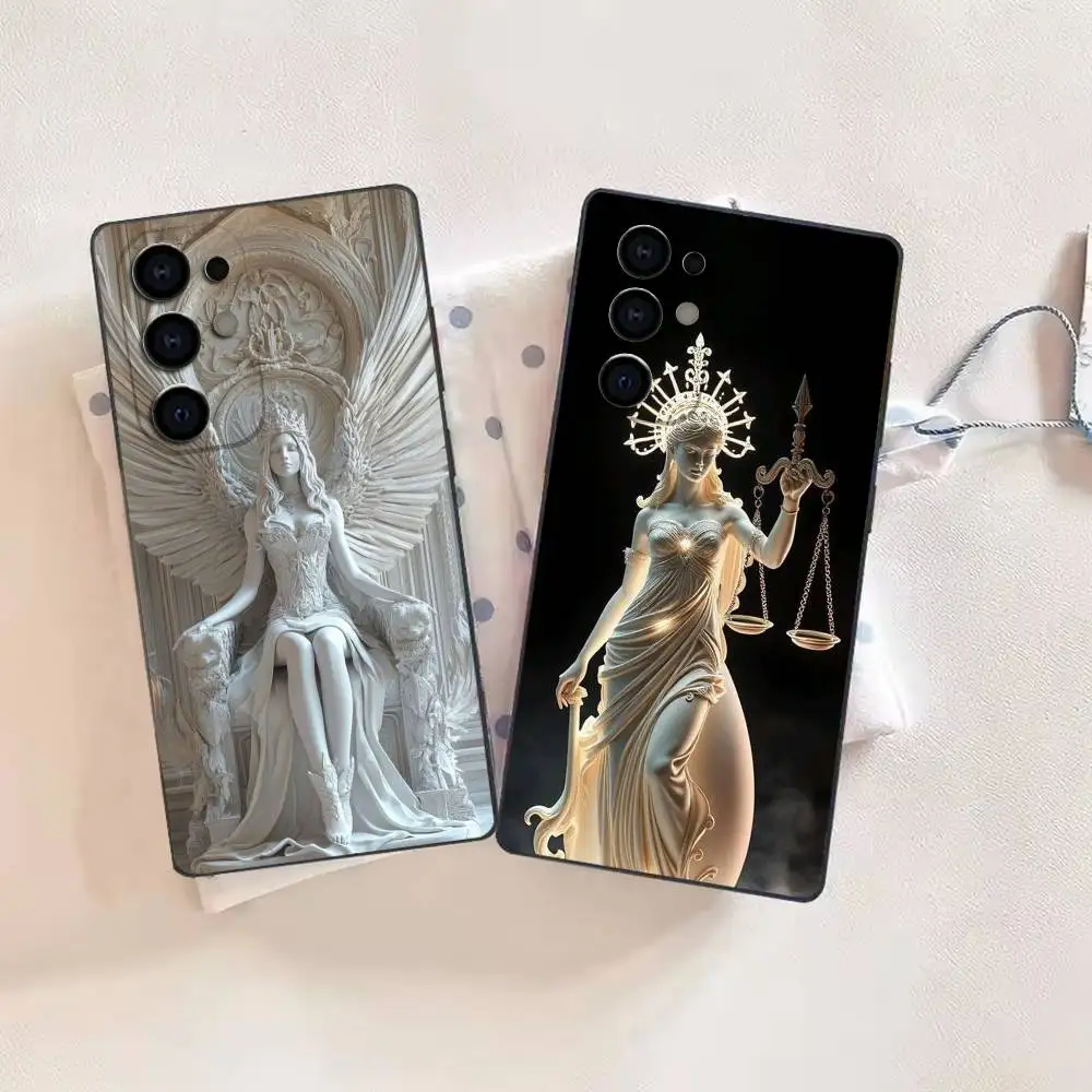ART Ancient Greek mythology  Soft Black Phone Case for Samsung  S26,25,24,21,22,21,20,10,9,8,7,6Ultra,Plus,Fe, Lite