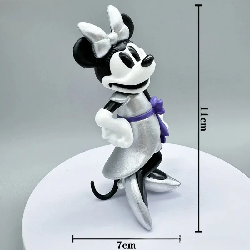 5 pçs/set disney mickey minnie pato donald pvc modelo figura de ação bonito estátua brinquedo ornamento colecionável boneca coleção presente do miúdo