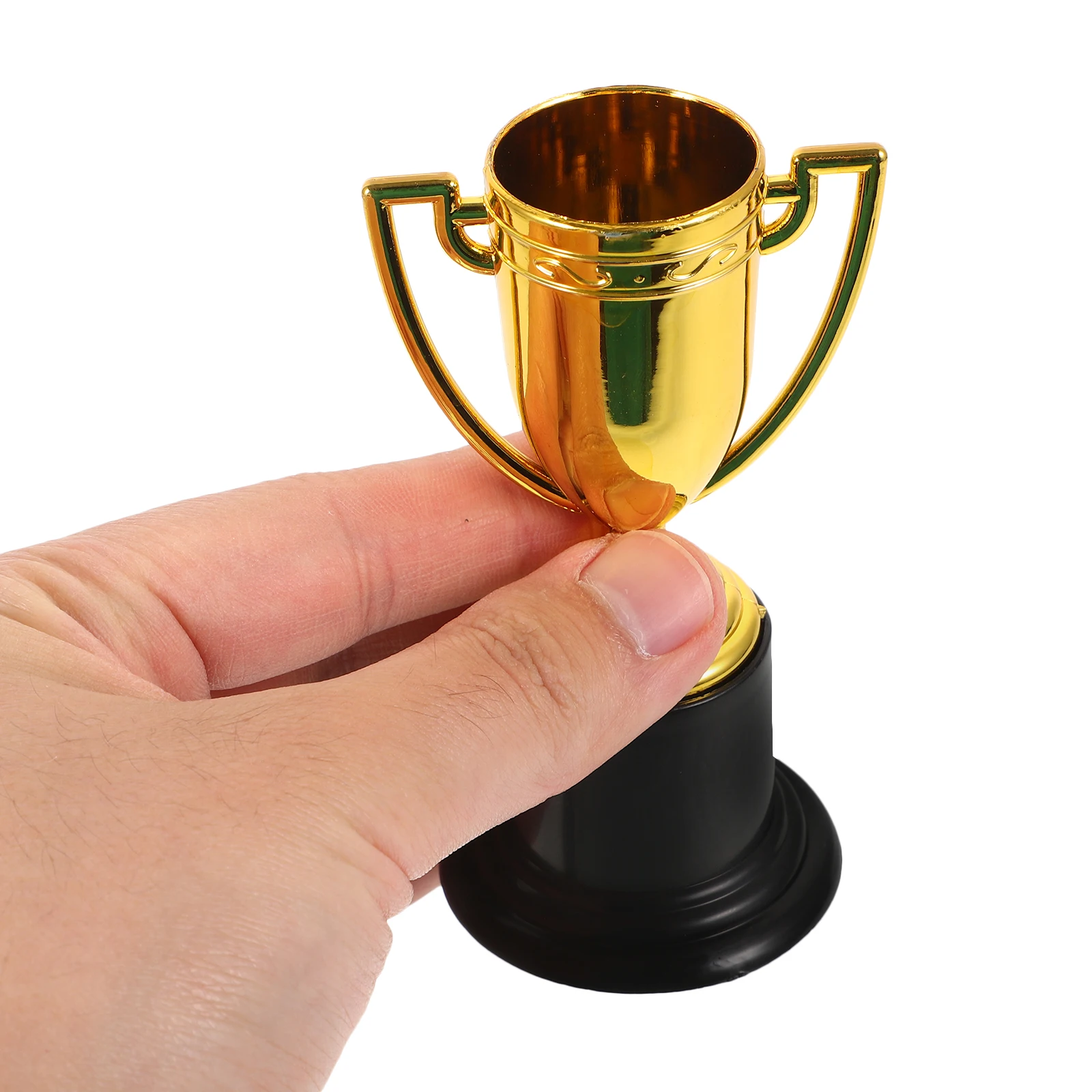 Trophée d'or en plastique pour les compétitions sportives, récompense pour les étudiants, 10cm, 6 pièces