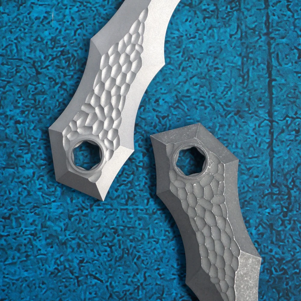 MANCOPE Titanium Wolverine Claws TC4 Tea Needle Multifunction Tool karambit Screw Wrench EDC Self-Defense Tools