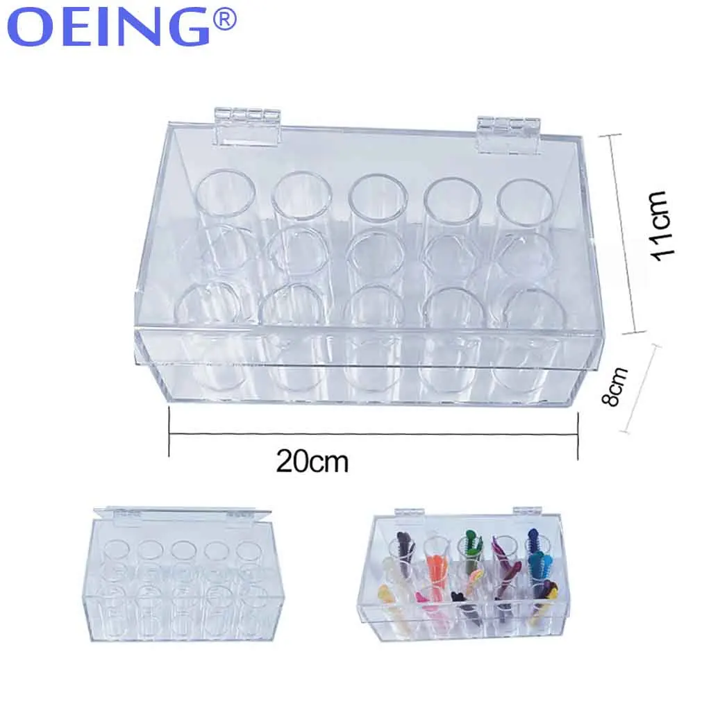 OEING Dental Arcylic Dispenser Power Orthodontic Ligature Tie Box  Chain Placer Organizer Dental Acrylic Organizer Dentist Tool