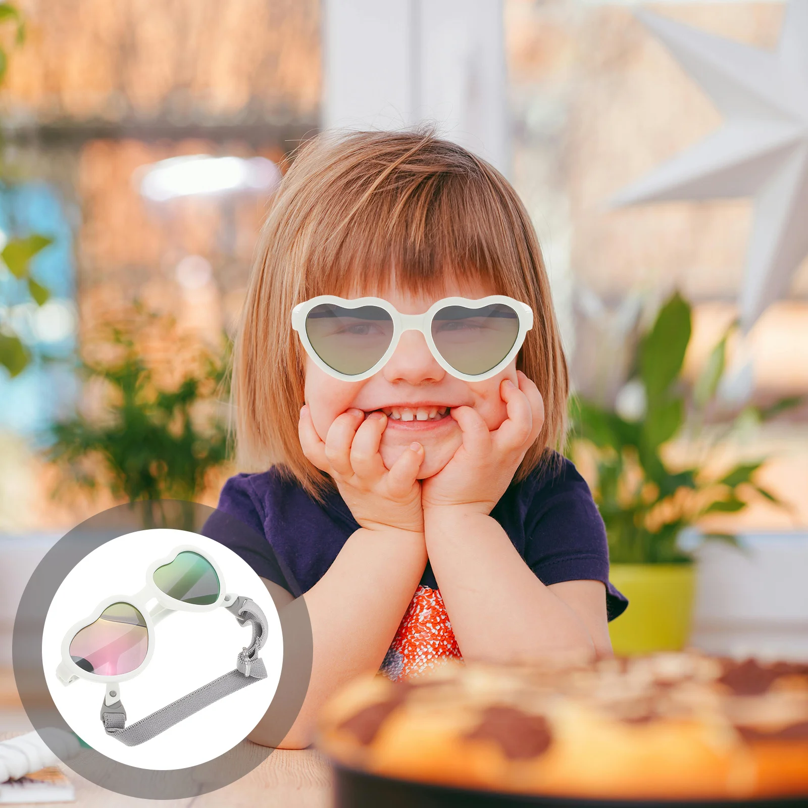 

Children'S Heart Sunglasses Kids Polarized Uv Protection Eyewear Lightweight Comfortable Fit For Girls Summer Outdoor