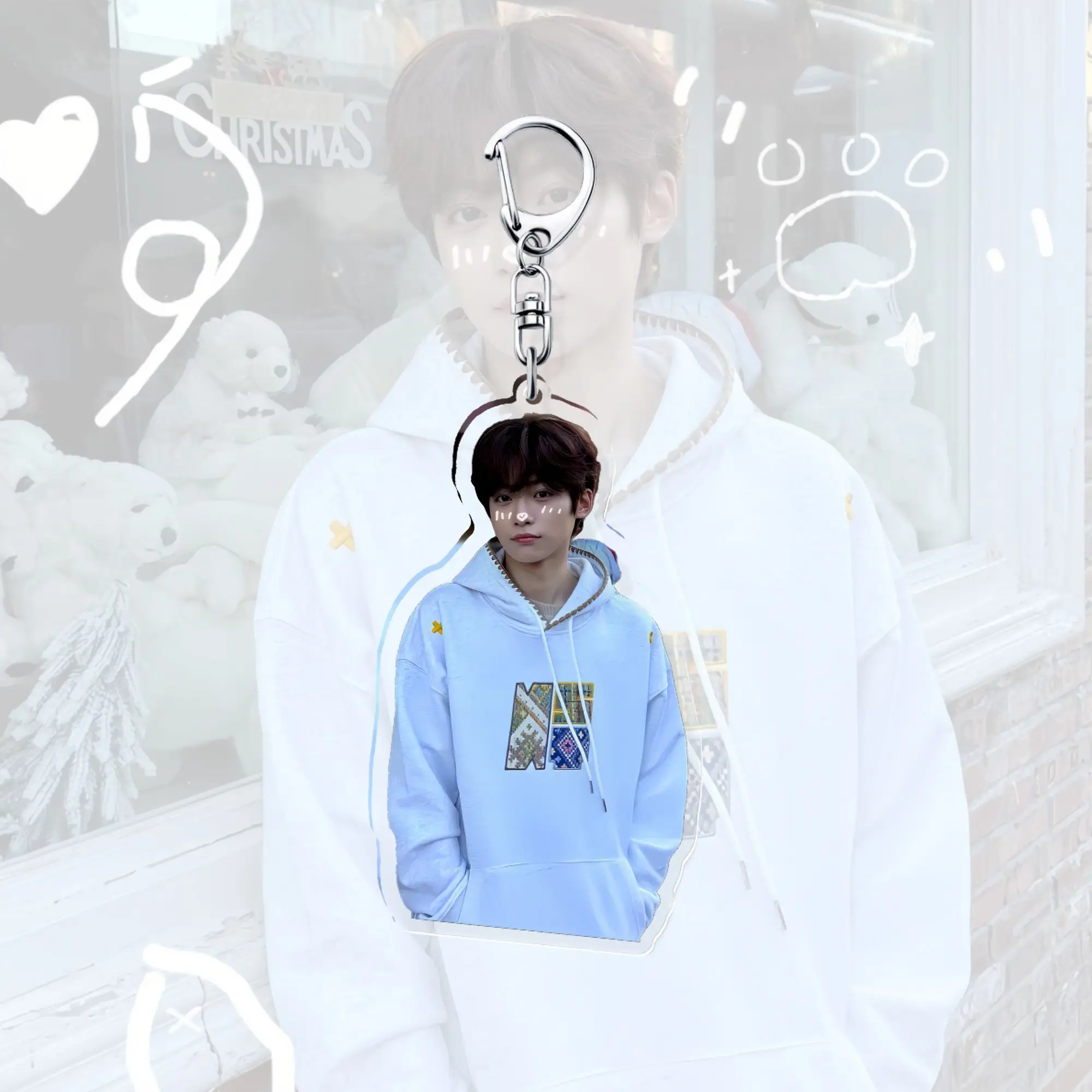 「逆愛」、Ziyuアクリルバッグペンダント、キーホルダー、キュート、クール、レベル、デザインセンス、周辺サポートギフト、ベストセラー