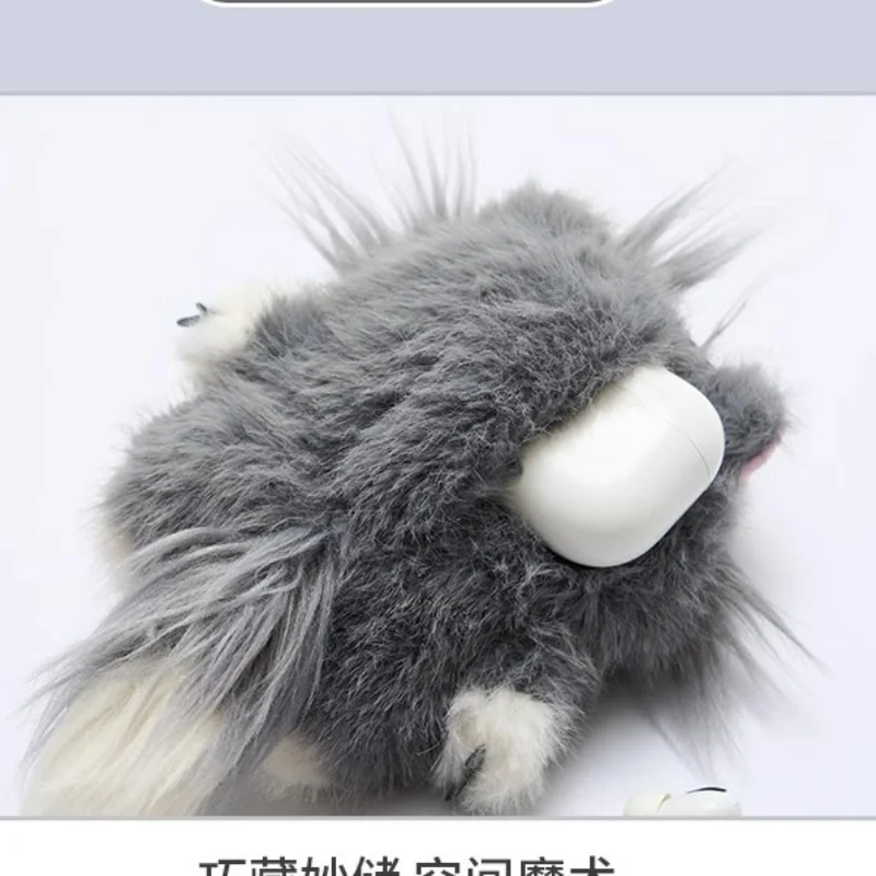 LLavero de peluche de la serie de gatos circundantes de Disney de 12Cm, monedero, funda para auriculares, cremallera de doble capa, regalo de Navidad para niña y niño