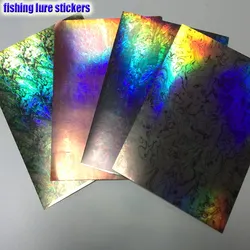 2025 lure skin lure stickers lure  Hard Bait Sticker Holographic  many more kinds 20papers/lot making DIY materials