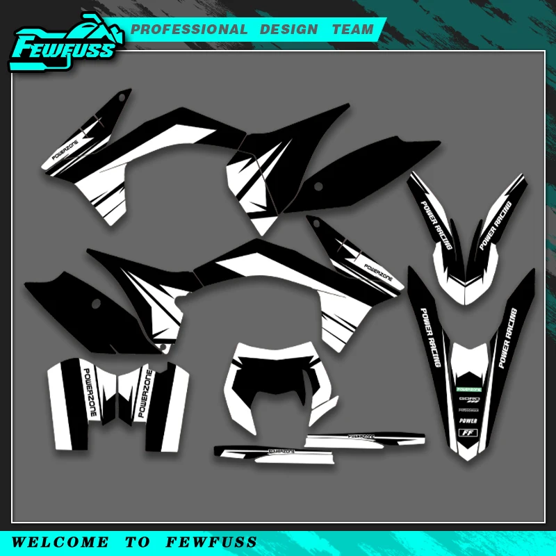 

Fewfuss для KTM EXC EXC-F 125 250 300 350 450 2012 2013 SX SXF 11-12 графические наклейки наклейки для мотоцикла индивидуальный номер имя