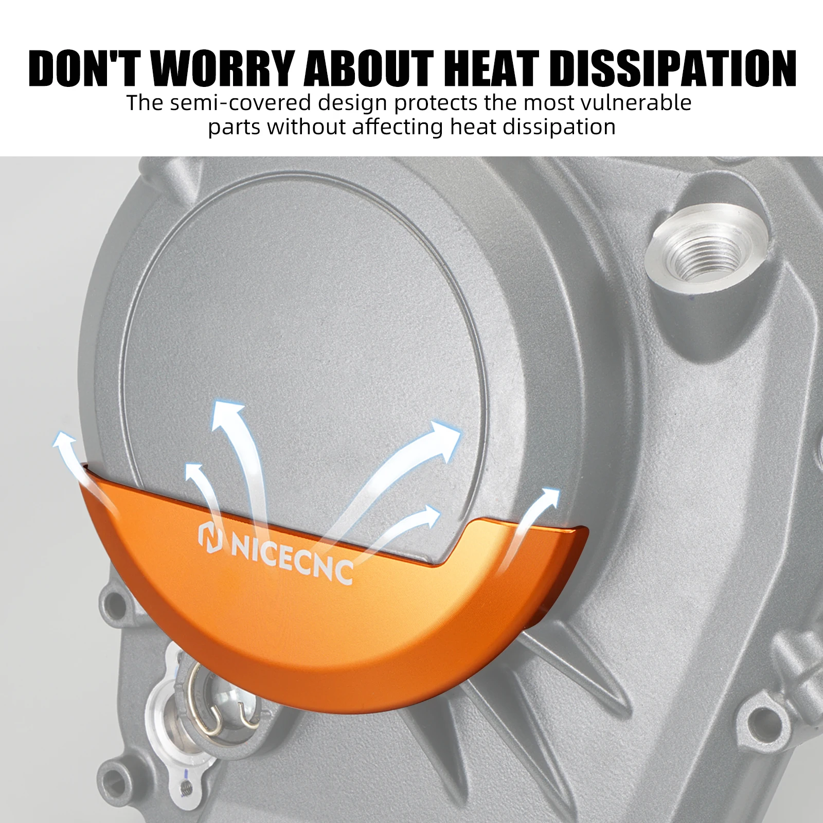 

Motorcycle Engine Case Slider Clutch Cover Protector for KTM 390 Adventure 2020-2024 390 Duke RC390 250 Adventure 250 Duke RC250